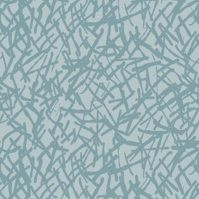 Scribble Texture wallpaper showcases an abstract, hand-drawn scribble pattern in soft blue-gray and pale gray, adding playful movement and modern energy to your space.
