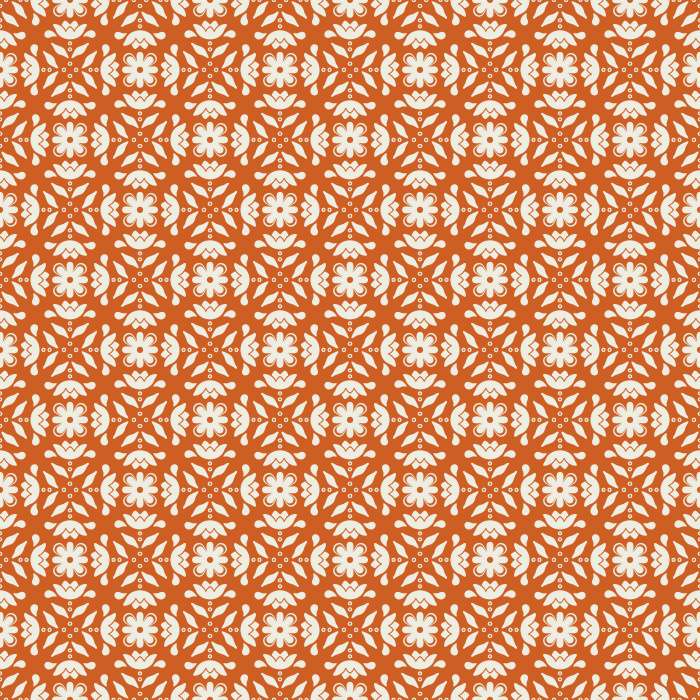 Folk Flower Tiles wallpaper features a charming, hand-drawn tile pattern in warm golden yellow and cream, with delicate floral motifs and cheerful folk-inspired style.