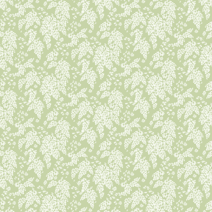 Fern Valley wallpaper features a lush, detailed fern pattern in soft sage green on a deep emerald background for a rich botanical style.