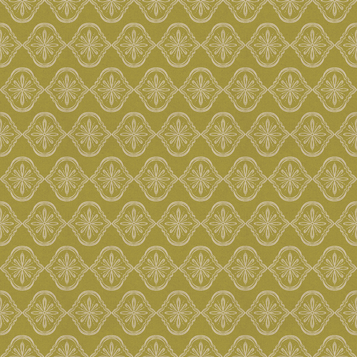 Botanique Royale wallpaper features an elegant medallion pattern with delicate botanical motifs in muted blue-gray and soft slate.