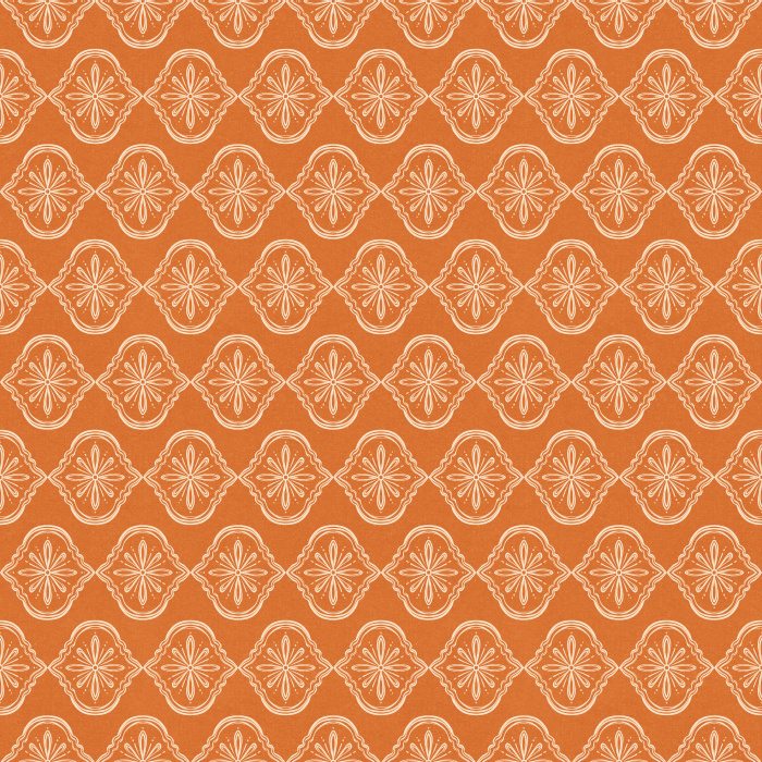 Botanique Royale wallpaper features an elegant medallion pattern with delicate botanical motifs in muted blue-gray and soft slate.