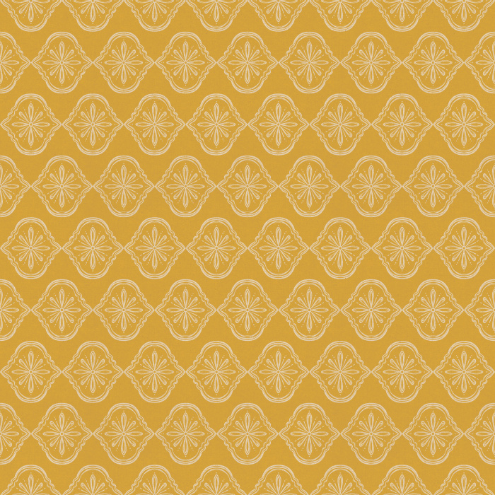 Botanique Royale wallpaper features an elegant medallion pattern with delicate botanical motifs in muted blue-gray and soft slate.