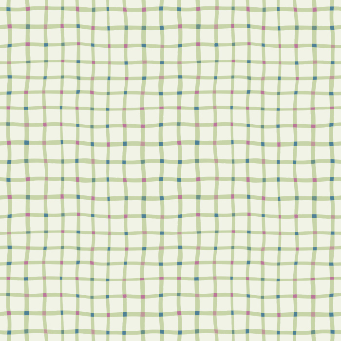 Add a soft, modern twist to a classic pattern with this Wavy Gingham Wallpaper, a playful take on traditional checkered design.