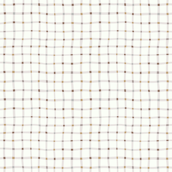Add a soft, modern twist to a classic pattern with this Wavy Gingham Wallpaper, a playful take on traditional checkered design.