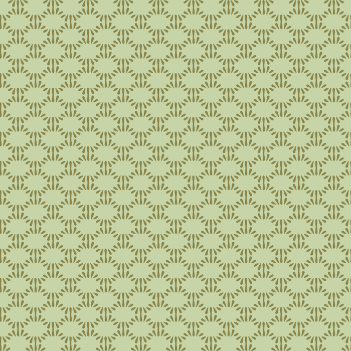 Dashed Geo wallpaper features a modern geometric pattern with deep blue dashes forming medallions on a soft blue-gray background.