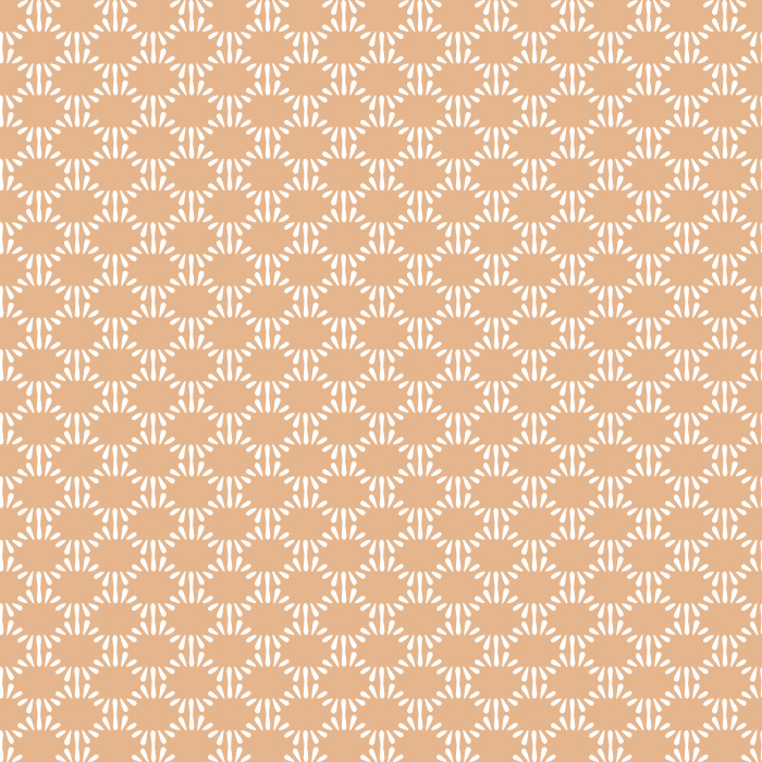 Dashed Geo wallpaper features a modern geometric pattern with deep blue dashes forming medallions on a soft blue-gray background.