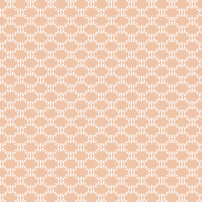 Dashed Geo wallpaper features a modern geometric pattern with deep blue dashes forming medallions on a soft blue-gray background.