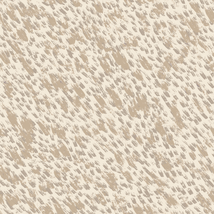 Wild Meadow wallpaper features a scattered, hand-painted pattern of soft pink and sage brush marks on a warm cream background for a breezy look.