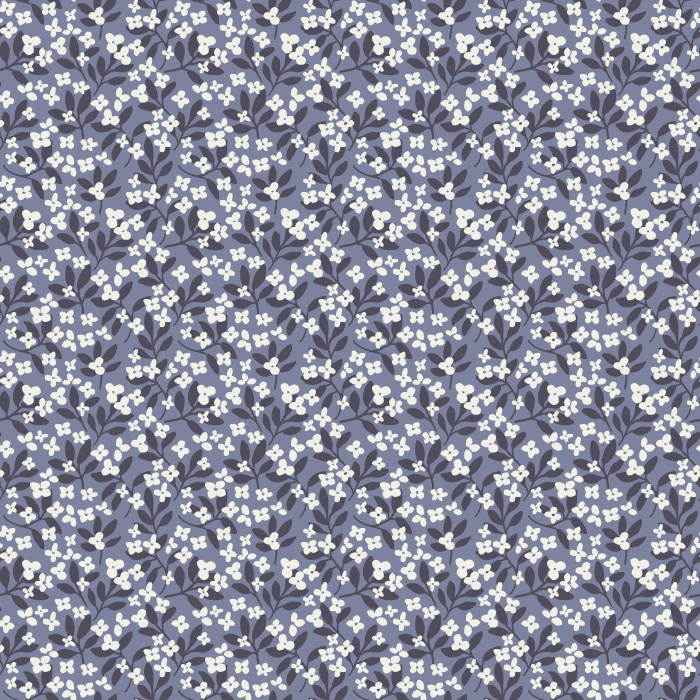 Itsy Garden Florals wallpaper features soft pink blossoms with green leaves on a pale background for a fresh, cottage-inspired look.