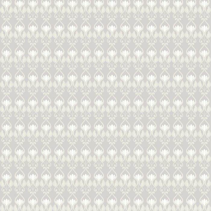 Blush Ornament wallpaper features blush and sage motifs on a deep forest green background for an elegant, timeless look.