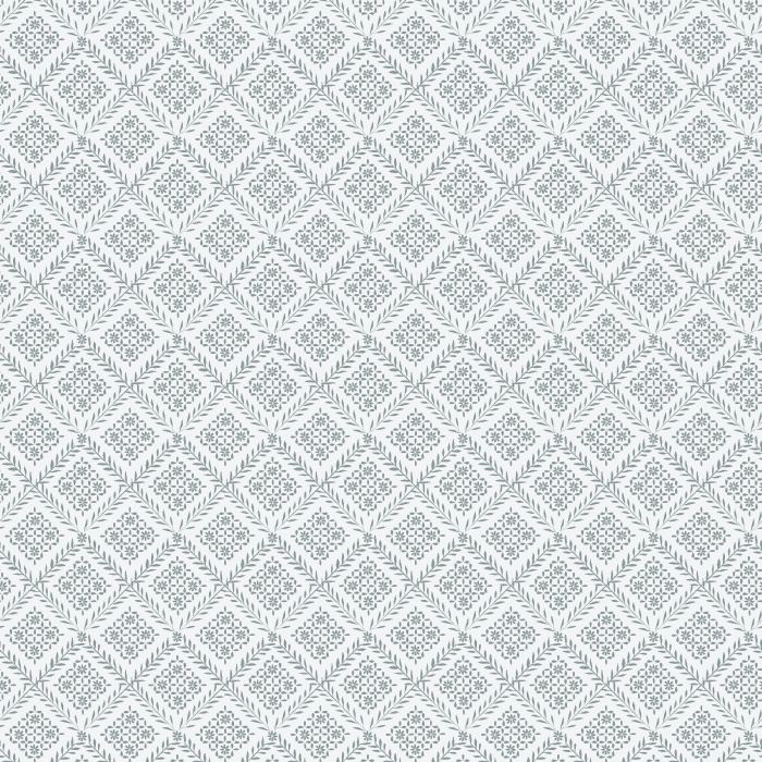 Blue and white geometric tile wallpaper inspired by Greek islands, perfect for adding coastal charm to any space.