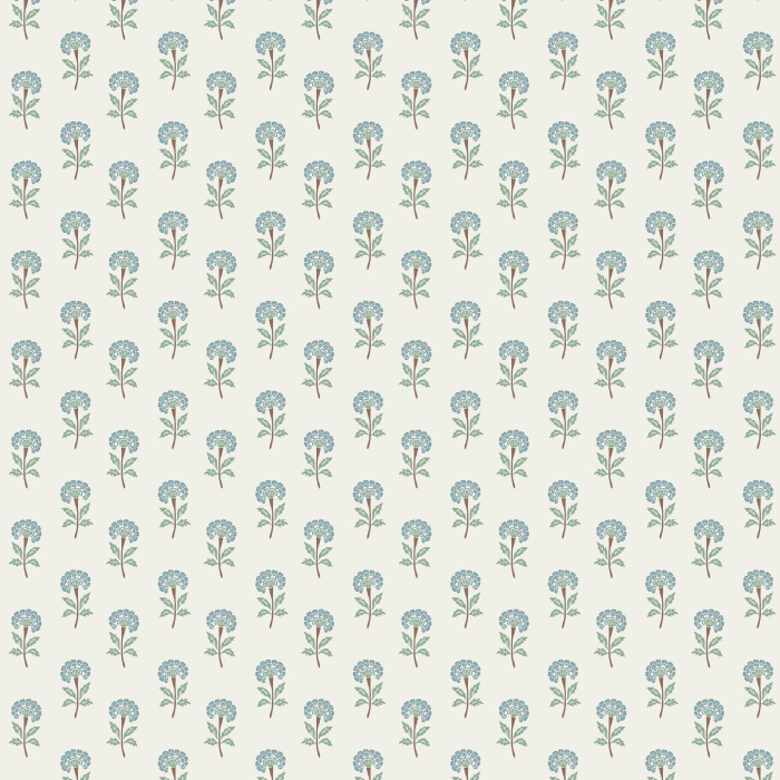 Vintage-inspired floral wallpaper with carved-style pink blooms, ideal for kids’ rooms, nurseries, and cozy cottage spaces.