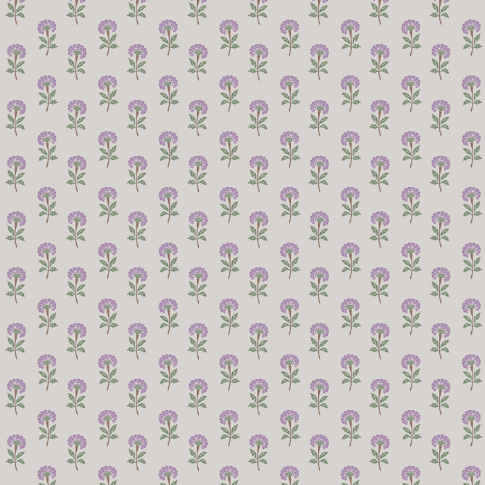 Vintage-inspired floral wallpaper with carved-style pink blooms, ideal for kids’ rooms, nurseries, and cozy cottage spaces.