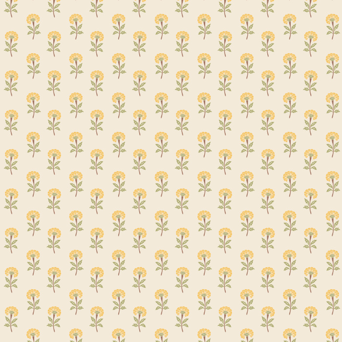 Vintage-inspired floral wallpaper with carved-style pink blooms, ideal for kids’ rooms, nurseries, and cozy cottage spaces.