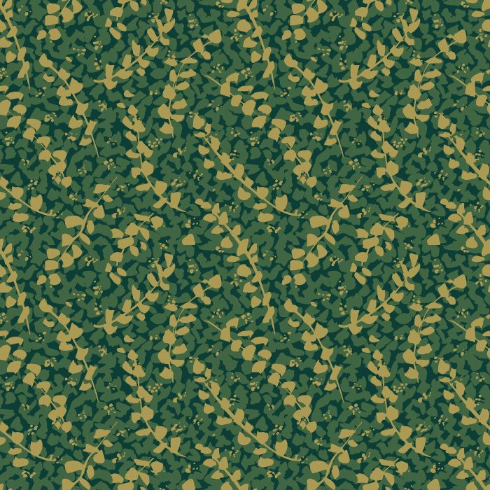 Rust-red leaf wallpaper with a flowing, nature-inspired pattern, ideal for bedrooms, living rooms, and cozy interiors.