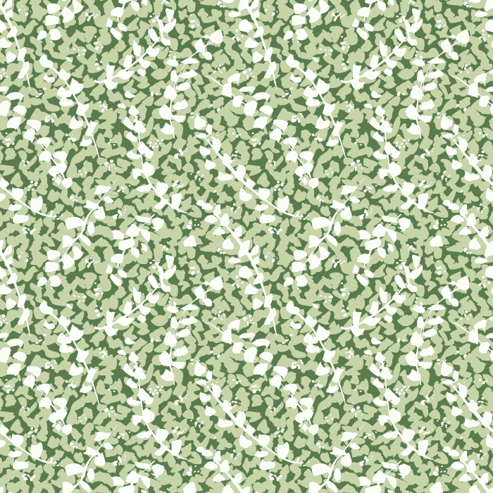 Rust-red leaf wallpaper with a flowing, nature-inspired pattern, ideal for bedrooms, living rooms, and cozy interiors.