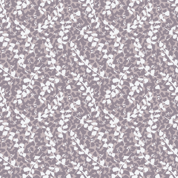 Rust-red leaf wallpaper with a flowing, nature-inspired pattern, ideal for bedrooms, living rooms, and cozy interiors.