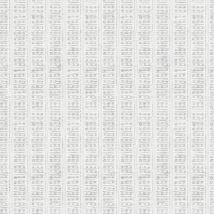 Subtle woven stripe wallpaper in muted sage and cream, adding warmth and natural texture to any living space.