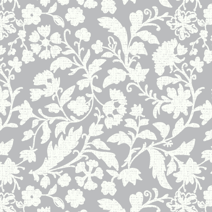 Soft blush floral wallpaper with delicate leaves for a warm, romantic feel in any room.