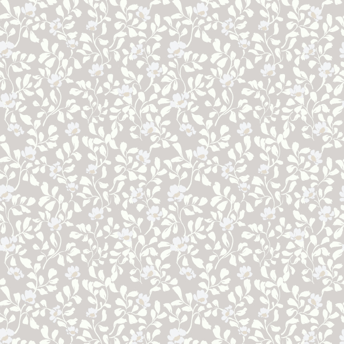 Create a serene and romantic atmosphere with our Feminine Floral wallpaper, featuring soft white and peach blooms on muted sage green.