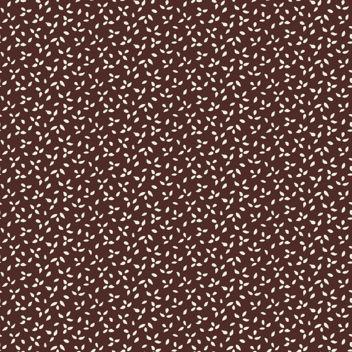 Brighten your space with our Scattered Sesame wallpaper, featuring cream seed-like shapes on a muted blue background.