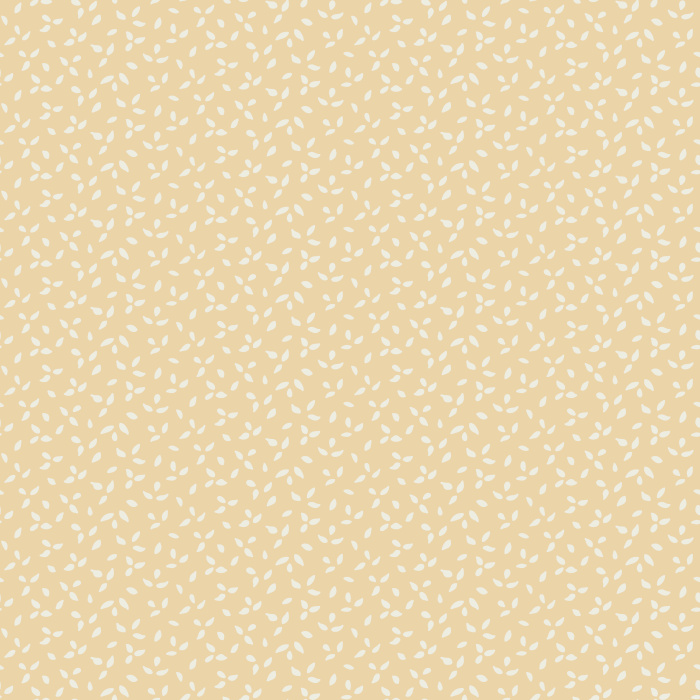 Brighten your space with our Scattered Sesame wallpaper, featuring cream seed-like shapes on a muted blue background.