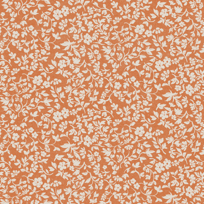 Bring timeless elegance into your home with our Petit Garden wallpaper, featuring a delicate floral vine pattern in cream on taupe.