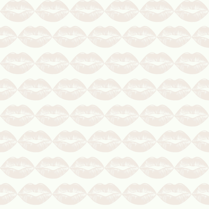 Turn your walls into a statement with our Bold Kiss wallpaper, featuring vibrant red lips on a playful pink background.