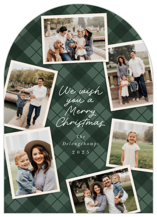 Share your favorite memory in style with our Surround Season Arched Christmas Cards.