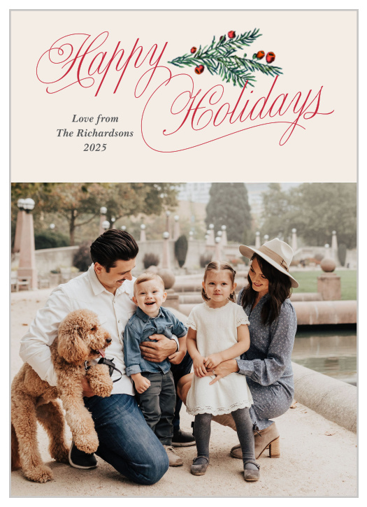 Spread some cheer this year with our Vintage Sprig Holiday Cards.