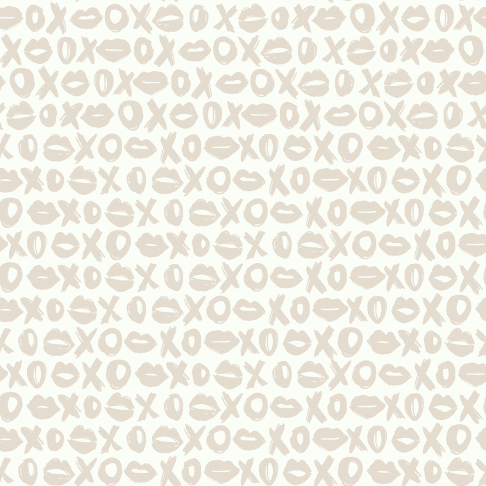 Add a bold and playful statement to your walls with our XOXO Kiss Wallpaper.