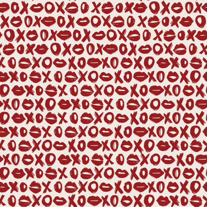 Add a bold and playful statement to your walls with our XOXO Kiss Wallpaper.