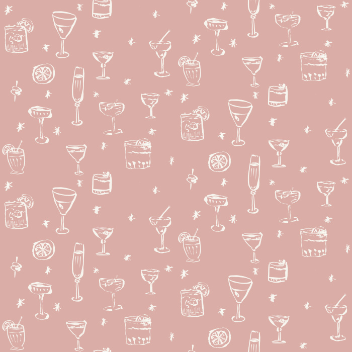 Bring a playful yet sophisticated touch to your walls with our Casual Clinks wallpaper.