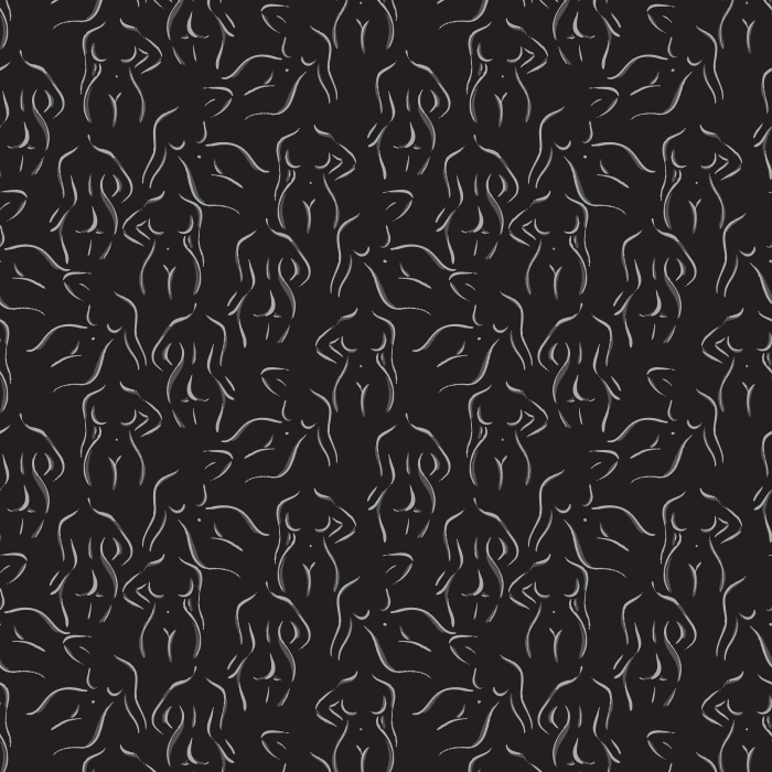 Celebrate modern artistry with our Female Bodies Wallpaper, showcasing elegant continuous line silhouettes of women.