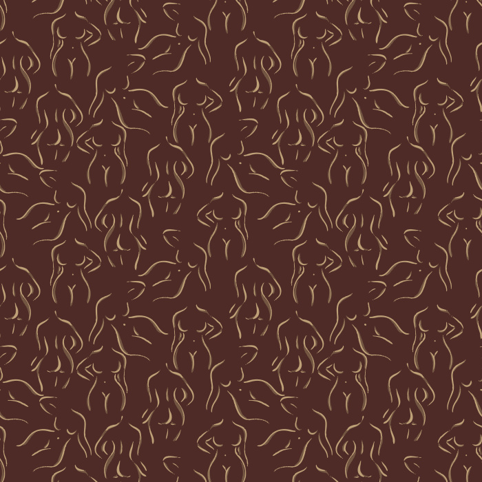 Celebrate modern artistry with our Female Bodies Wallpaper, showcasing elegant continuous line silhouettes of women.
