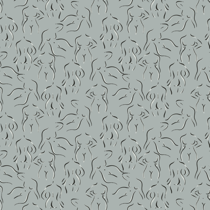 Celebrate modern artistry with our Female Bodies Wallpaper, showcasing elegant continuous line silhouettes of women.