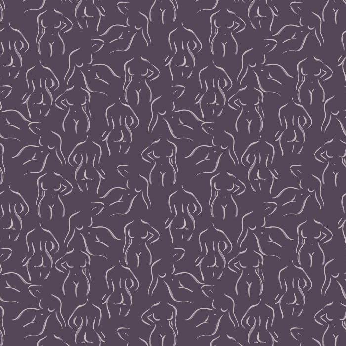 Celebrate modern artistry with our Female Bodies Wallpaper, showcasing elegant continuous line silhouettes of women.