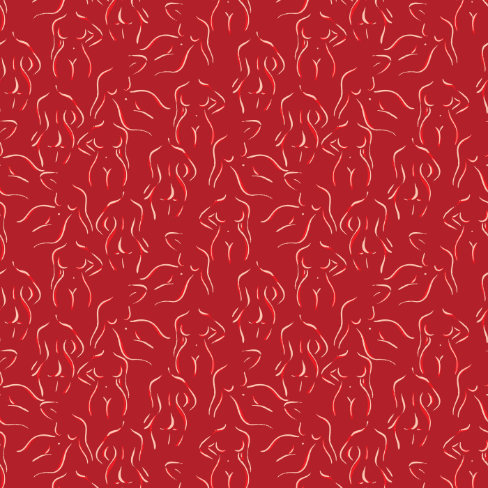 Celebrate modern artistry with our Female Bodies Wallpaper, showcasing elegant continuous line silhouettes of women.