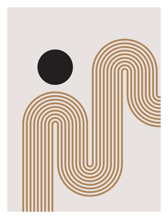 Add the perfect accent to your mid-century modern space with our Boho Geo Art Print.