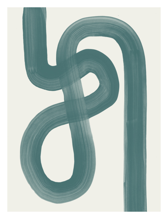 Show off your sophisticated, artistic side with our Painted Paths One Art Print.