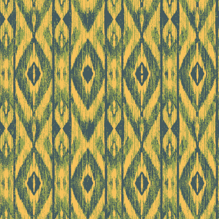 Bring global-inspired charm to your walls with this Ikat fabric Wallpaper.