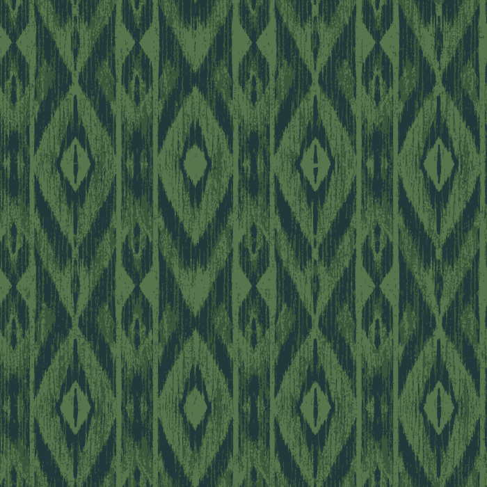 Bring global-inspired charm to your walls with this Ikat fabric Wallpaper.