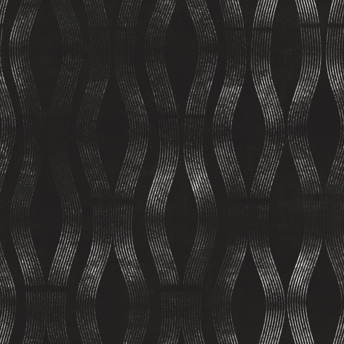 Transform your walls with this Faux Metallic Wallpaper featuring a deep navy and black geometric pattern with a subtle reflective effect.