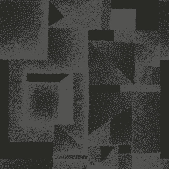 Our Geometric Dots Wallpaper blends bold modern design with artistic detail, featuring layered geometric shapes filled with textured dot shading.