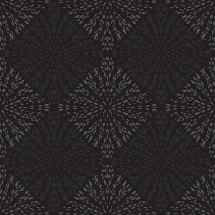 This Inking Dots Wallpaper showcases a bold geometric floral design created with hand-drawn dot patterns for a striking modern look.