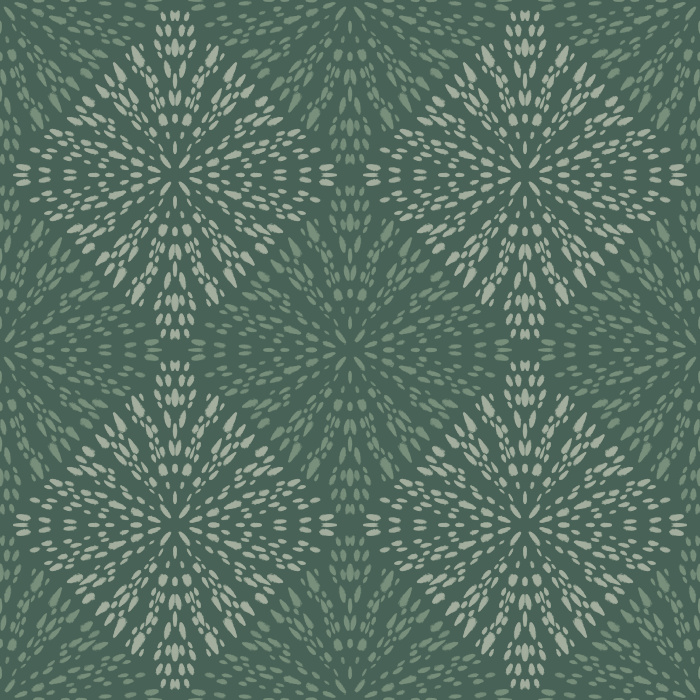 This Inking Dots Wallpaper showcases a bold geometric floral design created with hand-drawn dot patterns for a striking modern look.