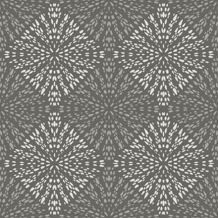 This Inking Dots Wallpaper showcases a bold geometric floral design created with hand-drawn dot patterns for a striking modern look.