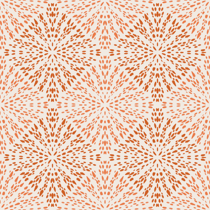 This Inking Dots Wallpaper showcases a bold geometric floral design created with hand-drawn dot patterns for a striking modern look.