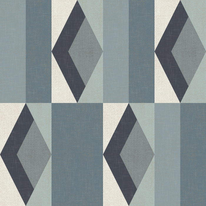 Our Textile Diamonds Wallpaper makes a bold yet sophisticated statement with its repeating diamond motif and woven textile-inspired texture.