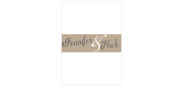 Use our Elegant Kraft Belly Bands as the perfect finishing touch for your wedding invitations!